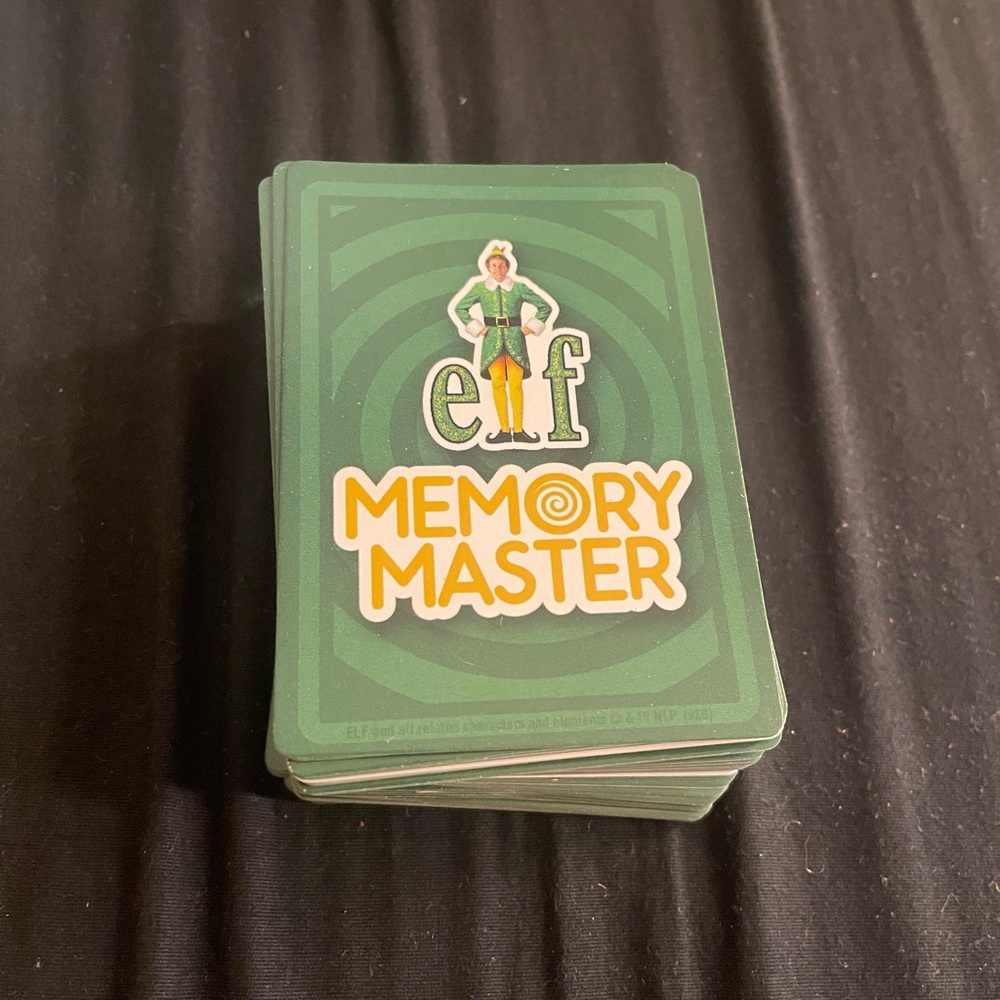 Elf Memory Master Card Game